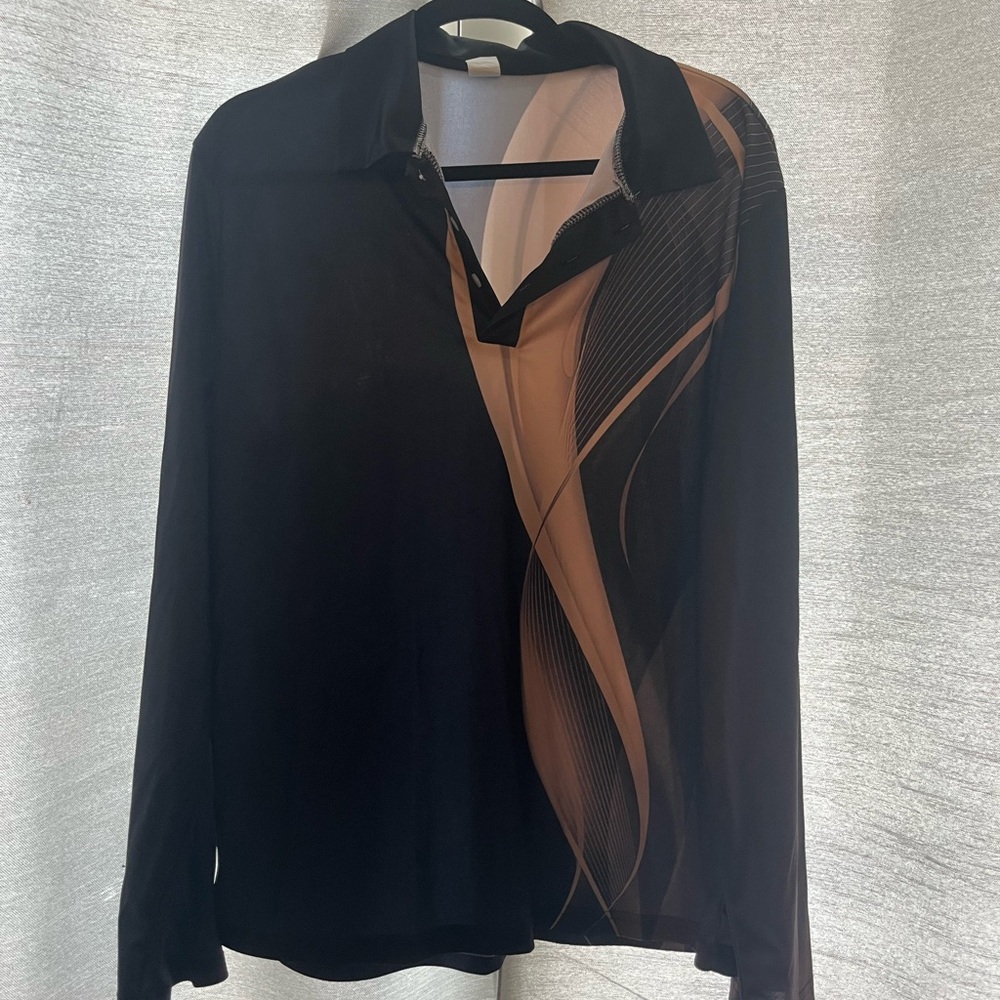 Stylish Black and Brown Men's Shirt